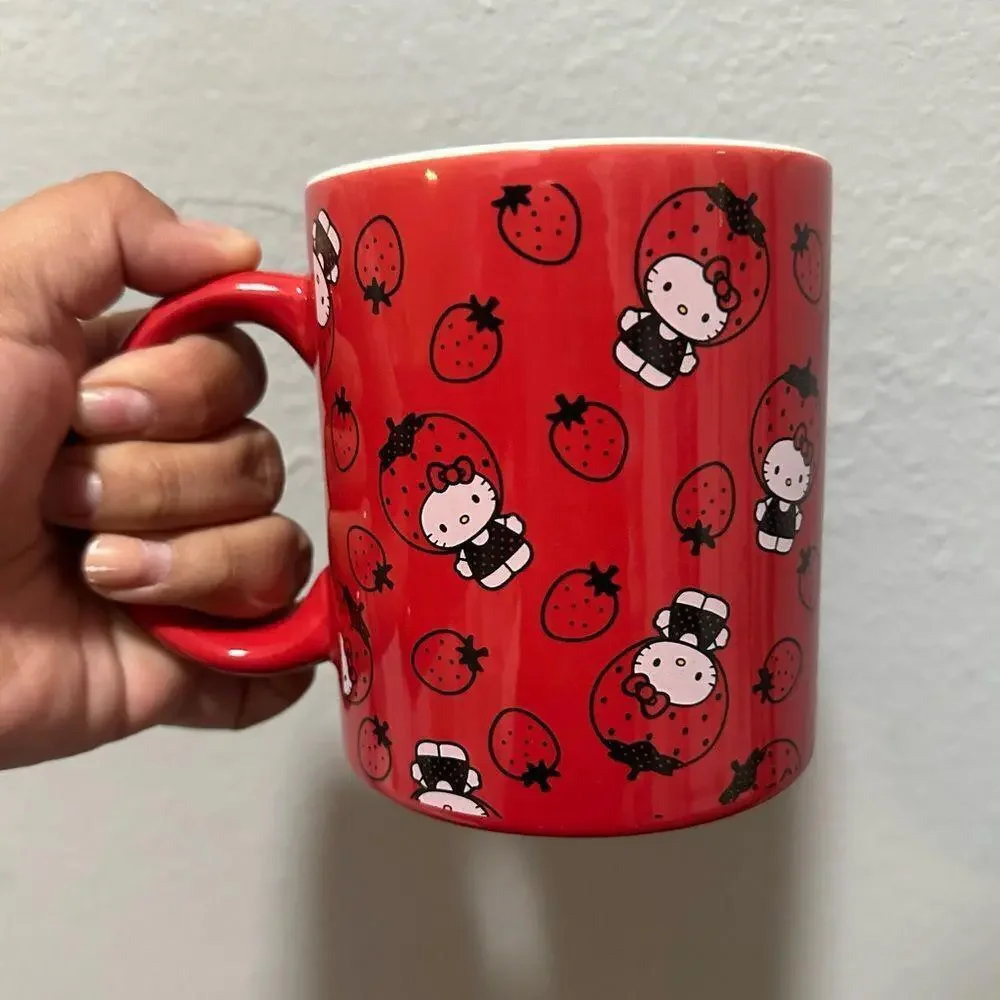 Hello Kitty Strawberry Coffee Cup